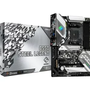 Tarjeta Madre Board ASRock B550 Steel Legend AM4 DDR4 128GB | Ryzen 5000 | PCIe 4.0 | M.2 NVMe | ATX Gamer