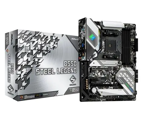 Tarjeta Madre Board ASRock B550 Steel Legend AM4 DDR4 128GB | Ryzen 5000 | PCIe 4.0 | M.2 NVMe | ATX Gamer