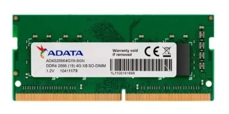 adata 2 DDR4 4GB 2666MHz ADATA VALUE / PORTATIL / AD4S26664G19-SGN2 - Imagen 3