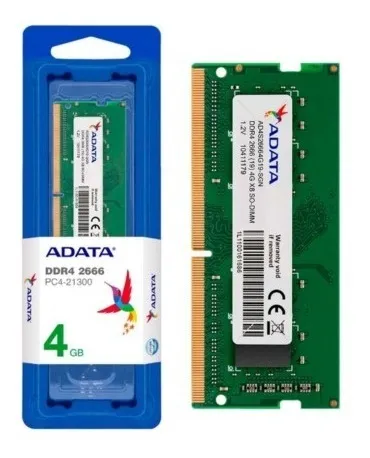 adata 3 DDR4 4GB 2666MHz ADATA VALUE / PORTATIL / AD4S26664G19-SGN2 - Imagen 2