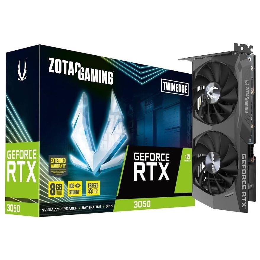 zotac 1 NVIDIA Geforce ZOTAC RTX3050 8GB DDR6 TWIN EDGE / ZT-A30500E-10M - Imagen 2