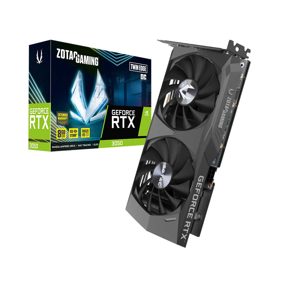 zotac 2 NVIDIA Geforce ZOTAC RTX3050 8GB DDR6 TWIN EDGE / ZT-A30500E-10M