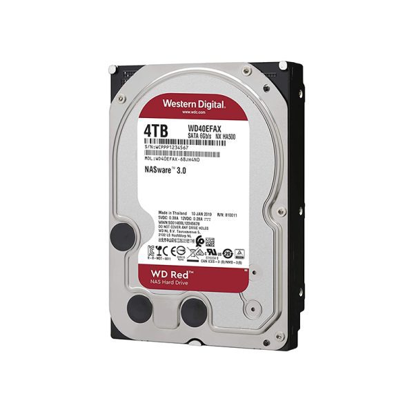 HDD 4TB WESTERN DIGITAL RED 5400 RPM 256MB SATA 6.0 GB/S 3.5" / WD40EFAX