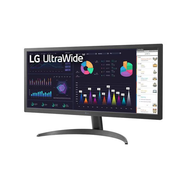 MONITOR LG ULTRAWIDE 26" 26WQ500-B.AWP / PANEL IPS / 2560 X 1080 FHD / 75 HZ 5MS / HDMI X2 DP 1.4