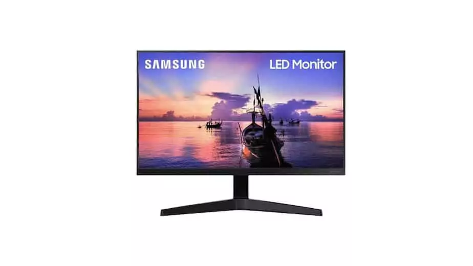 monitor samsung 24" lf24t350fhlxzl plano sin bordes / 1920 x 1080 / ips /