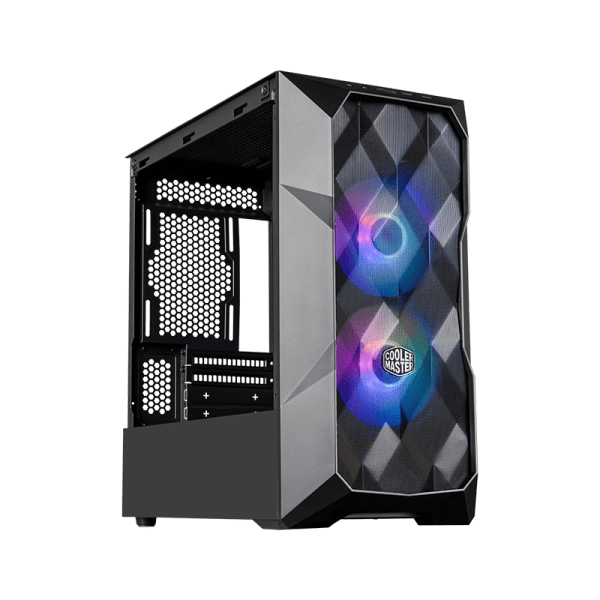 CAJA COOLER MASTER TD300 ‎MESH MINI-TOWER  NEGRO ‎►‎ 120MM‎X‎2‎ARGB /‎ TD300-KGNN-S00