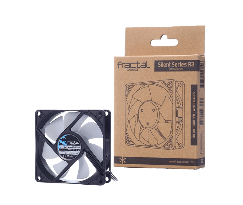 VENTILADOR FRACTAL DESIGN SILENT SERIES R3 80 MM / FD-FAN-SSR3-80-WT
