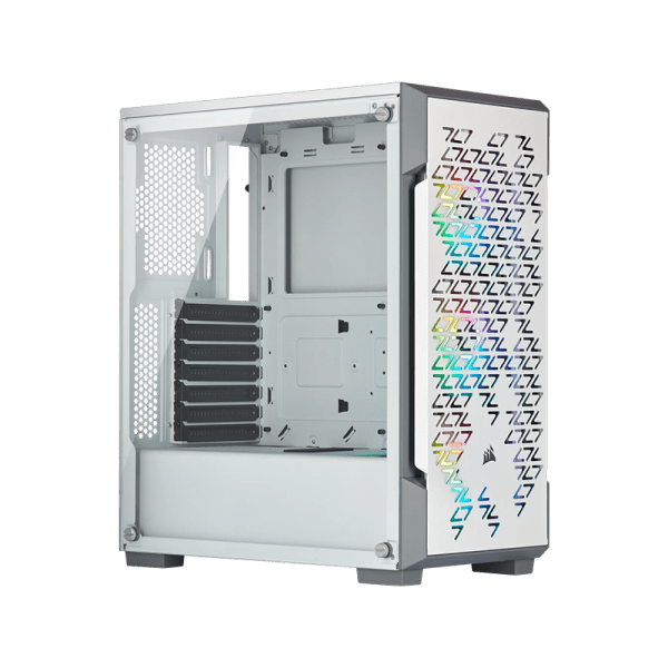 CAJA CORSAIR  ICUE 220T AIRFLOW‎ WHITE / ‎3 ‎X‎ FAN‎ RGB ‎/‎CC-9011174-WW