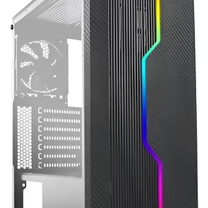 Combo Gabinete Gamer Antec NX230 NX235 Negro + Fuente de Poder Antec VP 550W 80 Plus White | Alto Flujo de Aire, Panel Lateral, Ideal Gaming