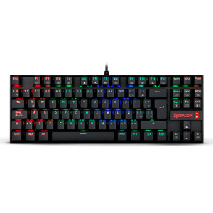 teclado redragon kumara k552w rgb sp red / rgb / switch red 80%