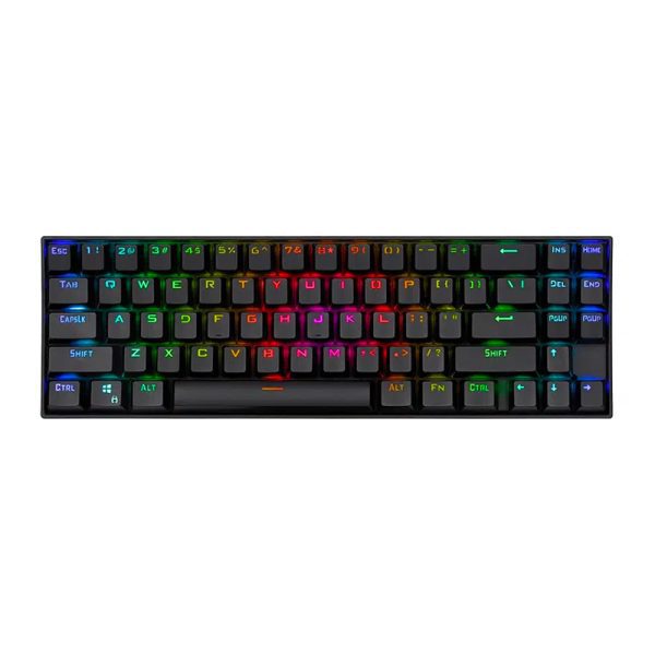 TECLADO REDRAGON DEIMOS K599-KRS RGB / WIRELESS / INGLES SWITCH RED 70%