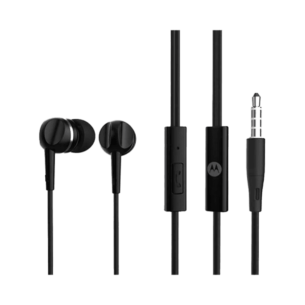 AUDIFONOS MOTOROLA MANOS LIBRES EARBUDS 105-BLACK