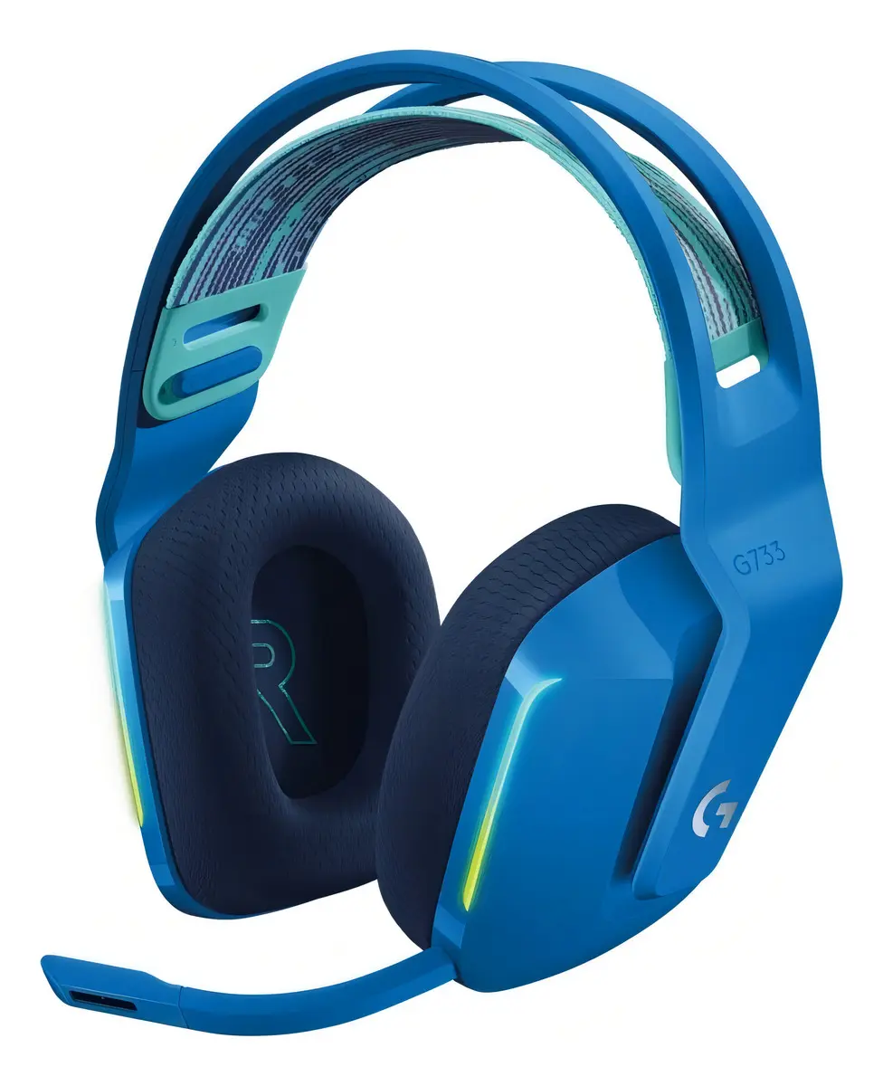 diadema logitech g733 black / 7.1 virtual wireless / 981 000863