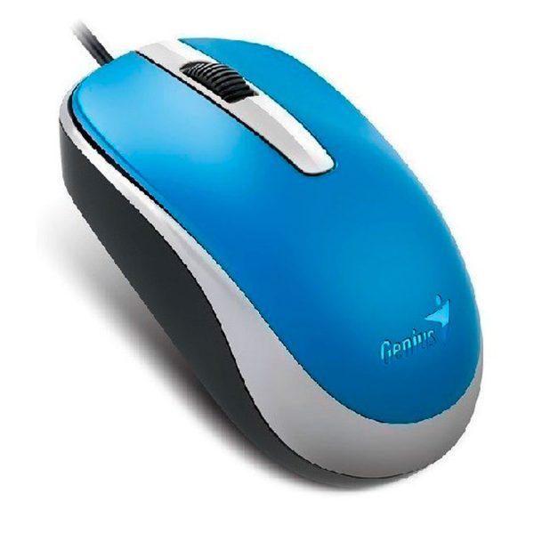 Mouse GENIUS Alámbrico Usb Dx 120 COLOR Azul - Imagen 3
