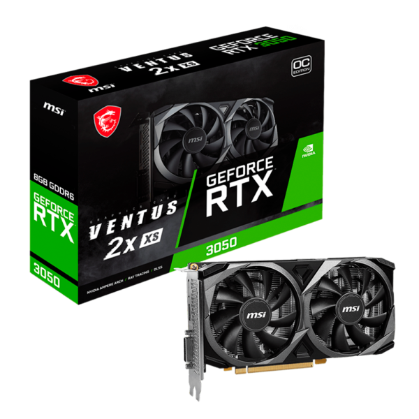 NVIDIA Geforce MSI RTX3050 8GB DDR6 VENTUS 2X XS OC / 912-V809-4266