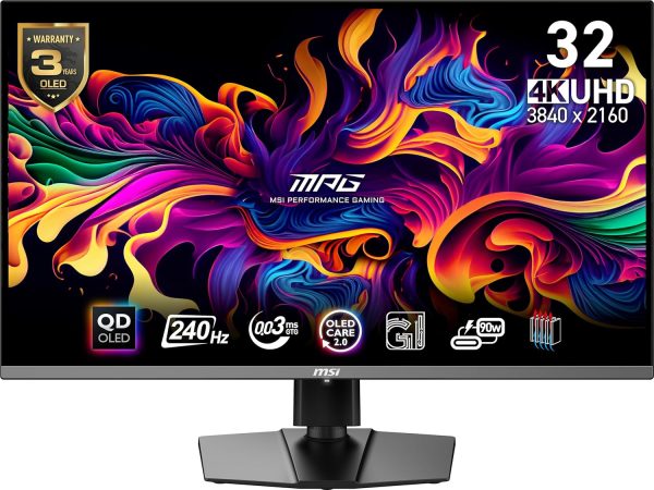 32" MSI MAG 32MPG 321URX QD-OLED 3840x2160 (UHD) 240HZ 0.03MS / 9S6-3DD29A-037