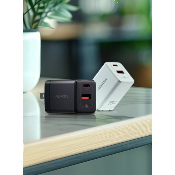 CARGADOR 35W - 1PUERTOS USB TYPE C- 1 PUERTO USB TYPE A + NEGRO - Imagen 4