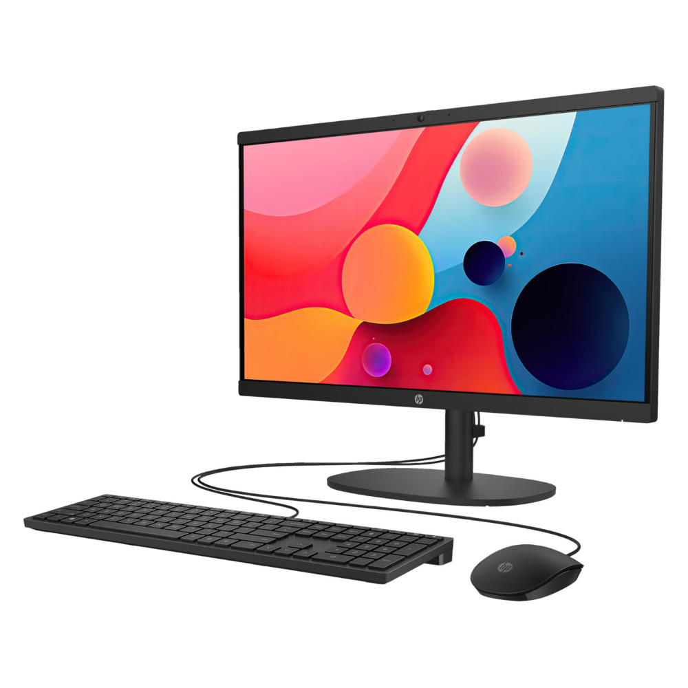 HP AIO 22-dg0011la INTEL PROCESSOR N100 (ALDER LAKE-N) RAM 8GB (1x8GB) DDR5 4800 NECC/SSD 256G 2280 PCIe NVMe Value/Non-Touch/21.5 FHD Antiglare VA/UMA/Jet Black no card reader - HD Camera/FREEDOS - Imagen 4