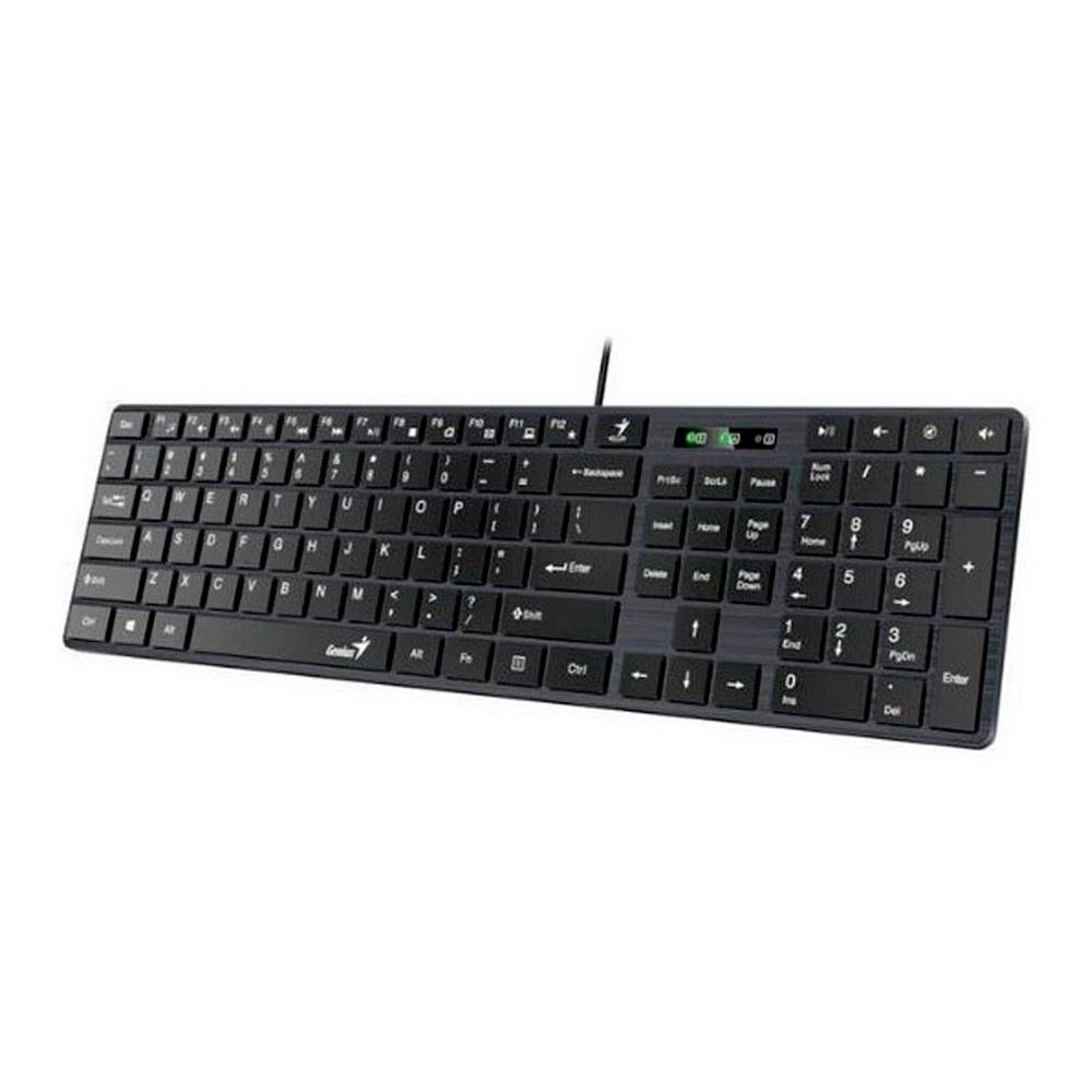 Teclado GENIUS Slimstar 126 QWERTY Numérico COLOR Negro - Imagen 2