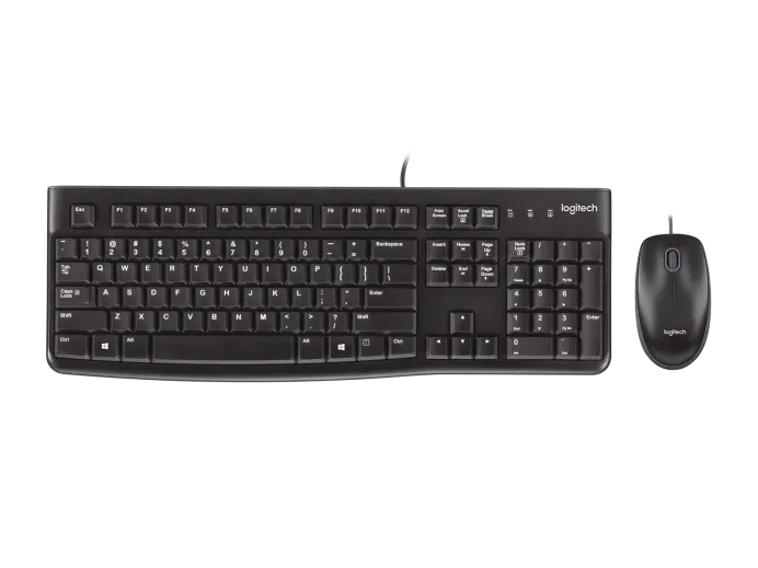 Combo LOGITECH Teclado + Mouse MK120 COLOR Negro