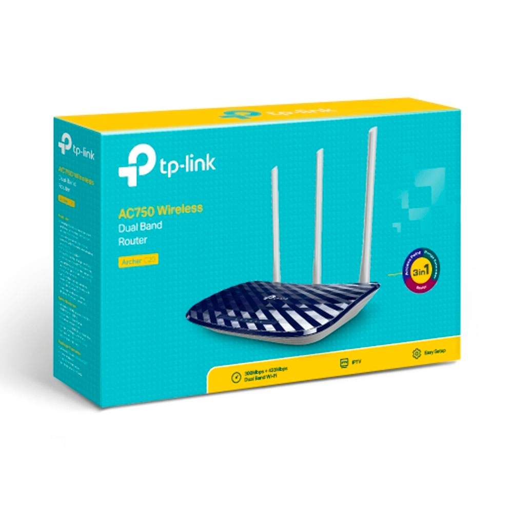 Router TPLINK Wifi Doble Banda Ac750 Gestión Remota Wisp 3 Antenas Externas COLOR Blanco - Imagen 4