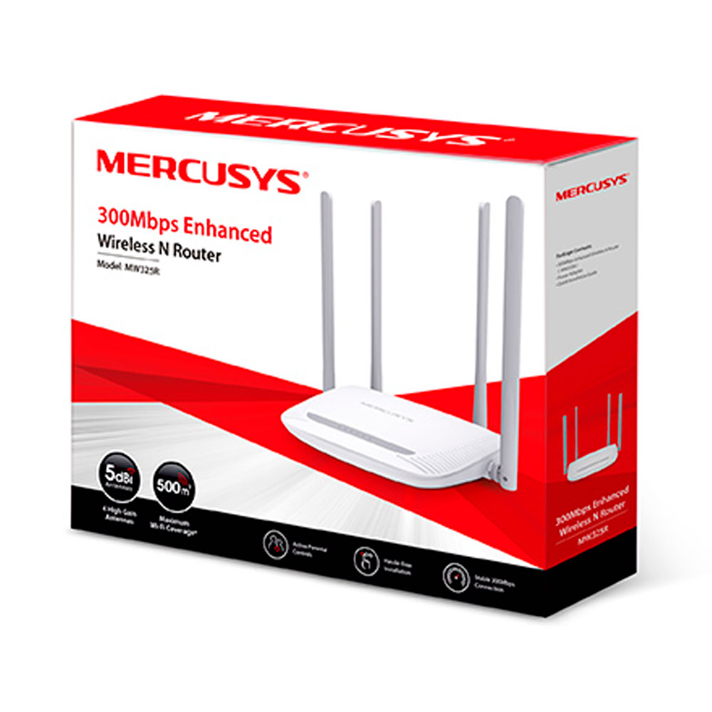 Router MERCUSYS Inalambrico 300mbps COLOR Blanco - Imagen 4