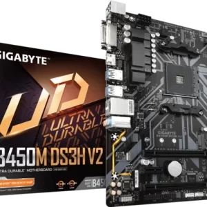 BOARD GIGABYTE B450M DS3H V2 AM4 / A.V.R / DDR4 64GB /