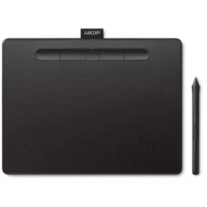 Tableta Gráfica Wacom Intuos Comfort Plus M Negra | Bluetooth, Lápiz Sin Batería | Profesional para Diseño y Dibujo