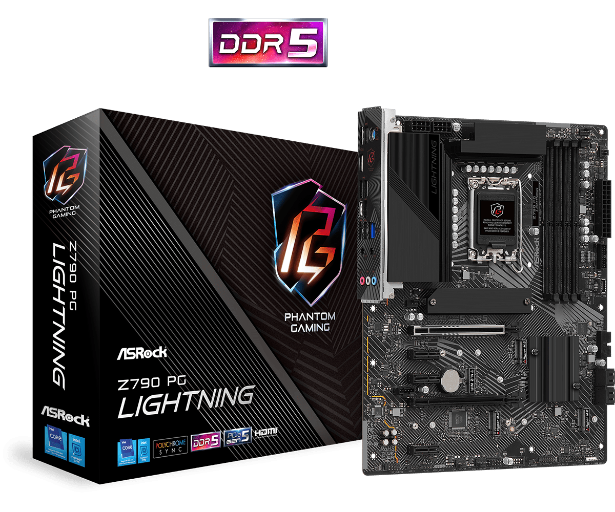 Z790 PG Lightning(L1) BOARD ASROCK Z790 PG LIGHTNING / MB-Z790 PGLIGHT / DDR5 192GB