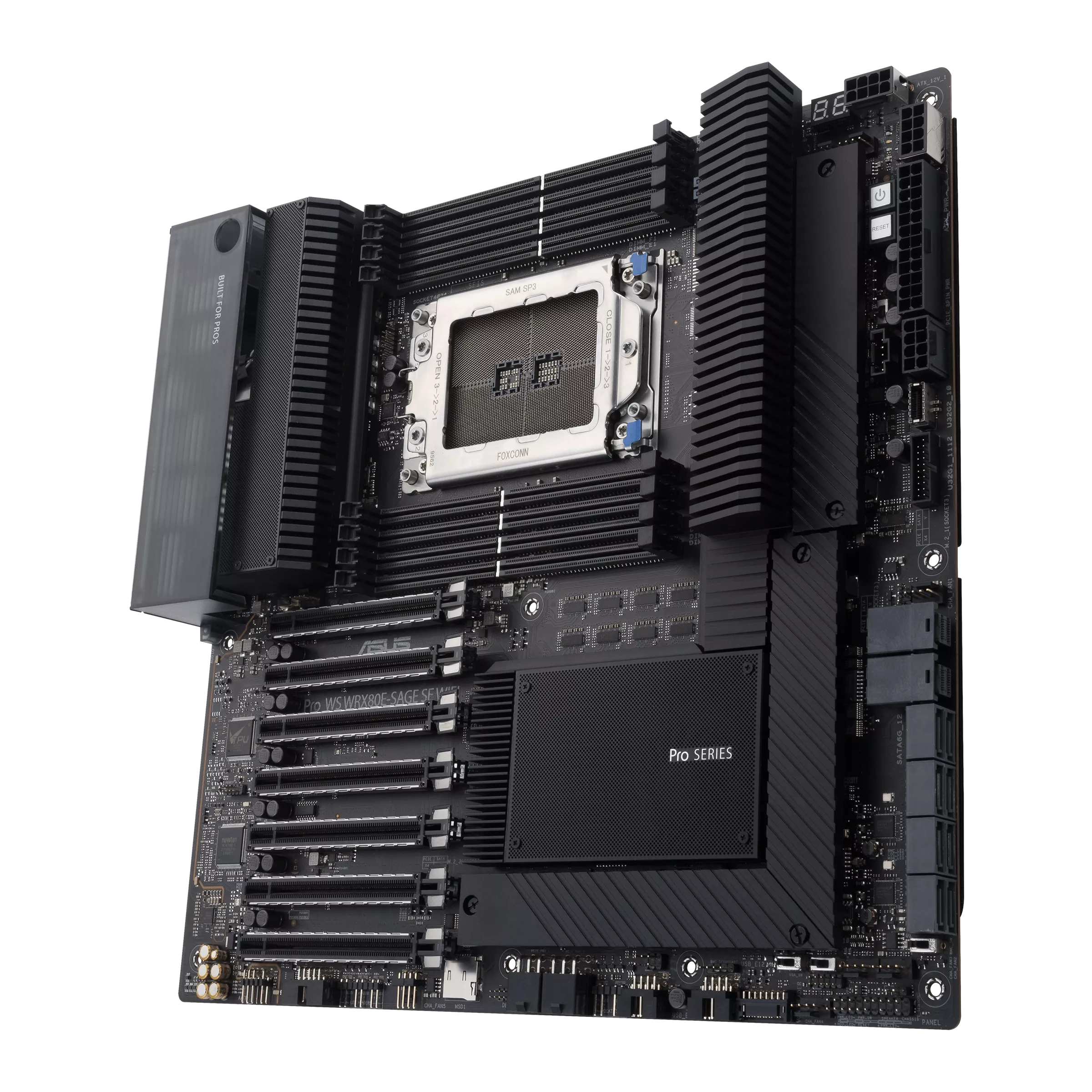 Tarjeta Madre Board ASUS Pro WS WRX80E-SAGE SE WIFI WRX80 DDR4 hasta 2TB | Ryzen Threadripper Pro | PCIe 4.0 | M.2 NVMe | Workstation