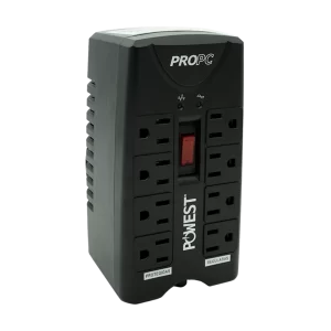 regulador powest 1000va 8 tomas propc1000 – protección estable