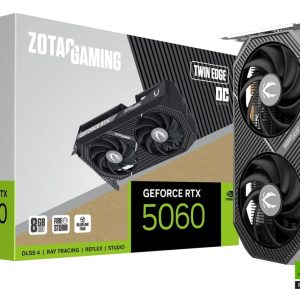 tarjeta de video nvidia geforce zotac rtx 5060 twin edge oc 8gb gddr7 – gaming y creatividad de Última generación