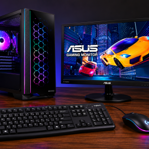 COMPUTADOR GAMER AMD RYZEN 5 3400G ANTEC MONITOR ASUS 22"" VP228HE PLANO 1MS (1920X1080)