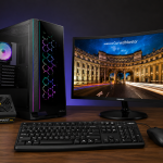 COMPUTADOR GAMER AMD RYZEN 7 5700G ANTEC  NVIDIA GEFORCE MSI RTX 5050 8GB GAMING 2X OC  24""‎SAMSUNG‎LC24F390FHLXZP‎CURVO‎/‎4MS‎60HZ‎/‎1920x1080‎FHD