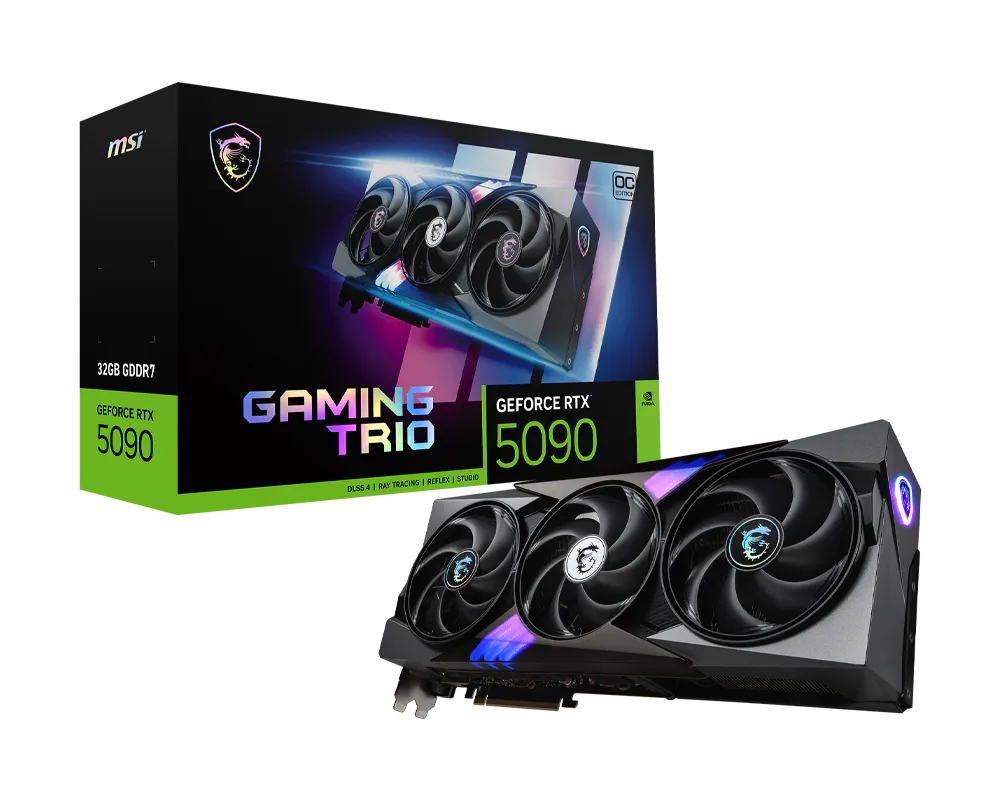 NVIDIA Geforce MSI RTX 5090 32GB GDDR7 GAMING TRIO OC (tiempo de entrega de 15-20 dias)
