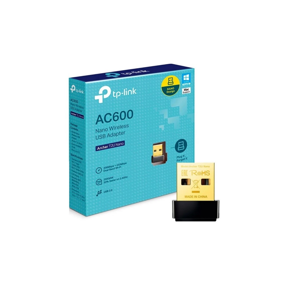 Producto Archer T2U Nano - Imagen 2 Tarjeta de Red nano USB TPLINK - Inalámbrica Doble banda AC600 - Imagen 2