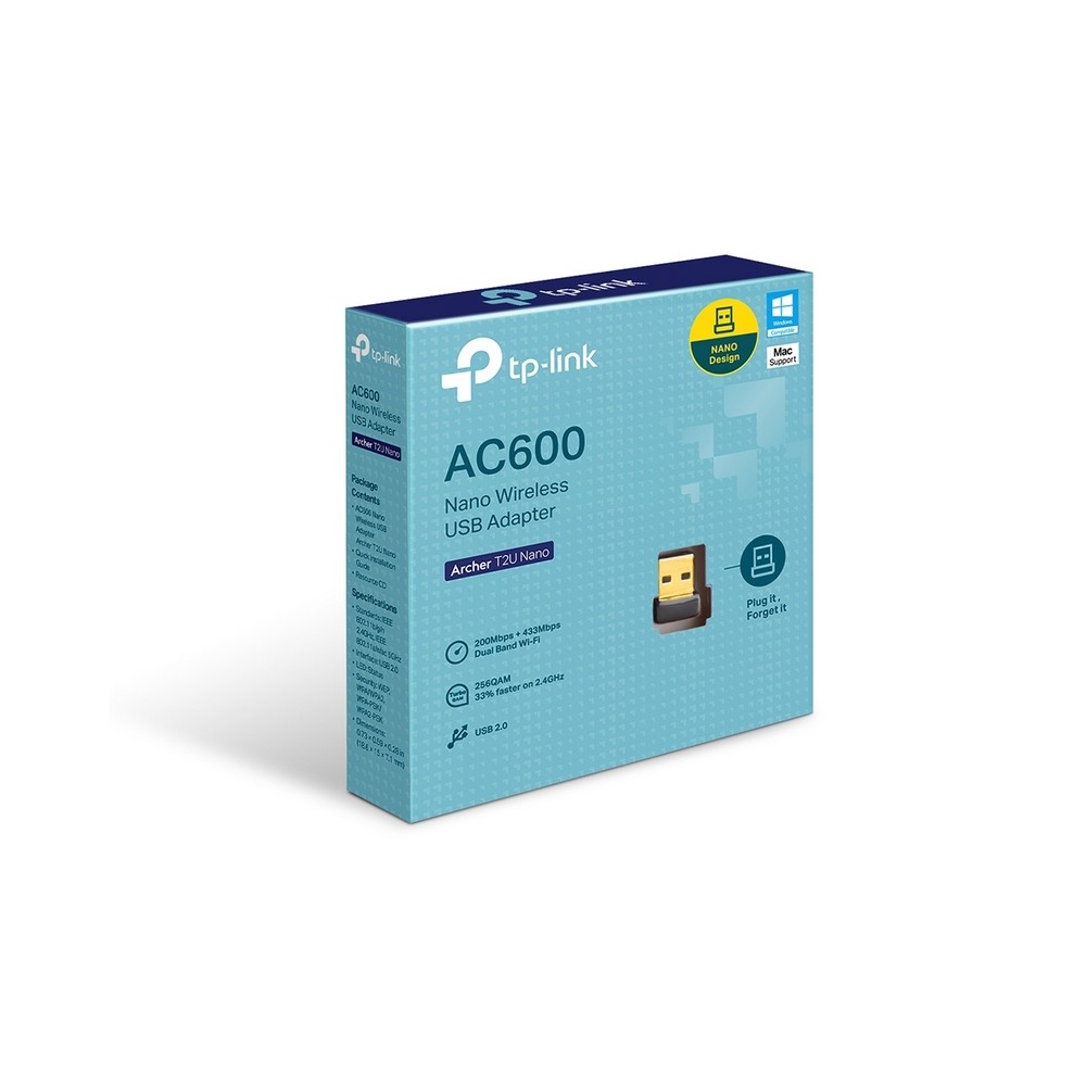 Producto Archer T2U Nano - Imagen 3 Tarjeta de Red nano USB TPLINK - Inalámbrica Doble banda AC600 - Imagen 3