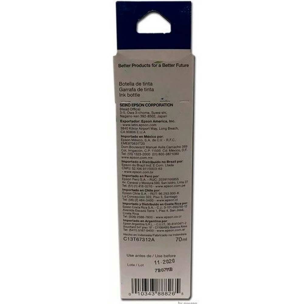 Producto C13T67312A - Imagen 4 Botella de Tinta EPSON T673120 AL L800/805 COLOR Negro - Imagen 4