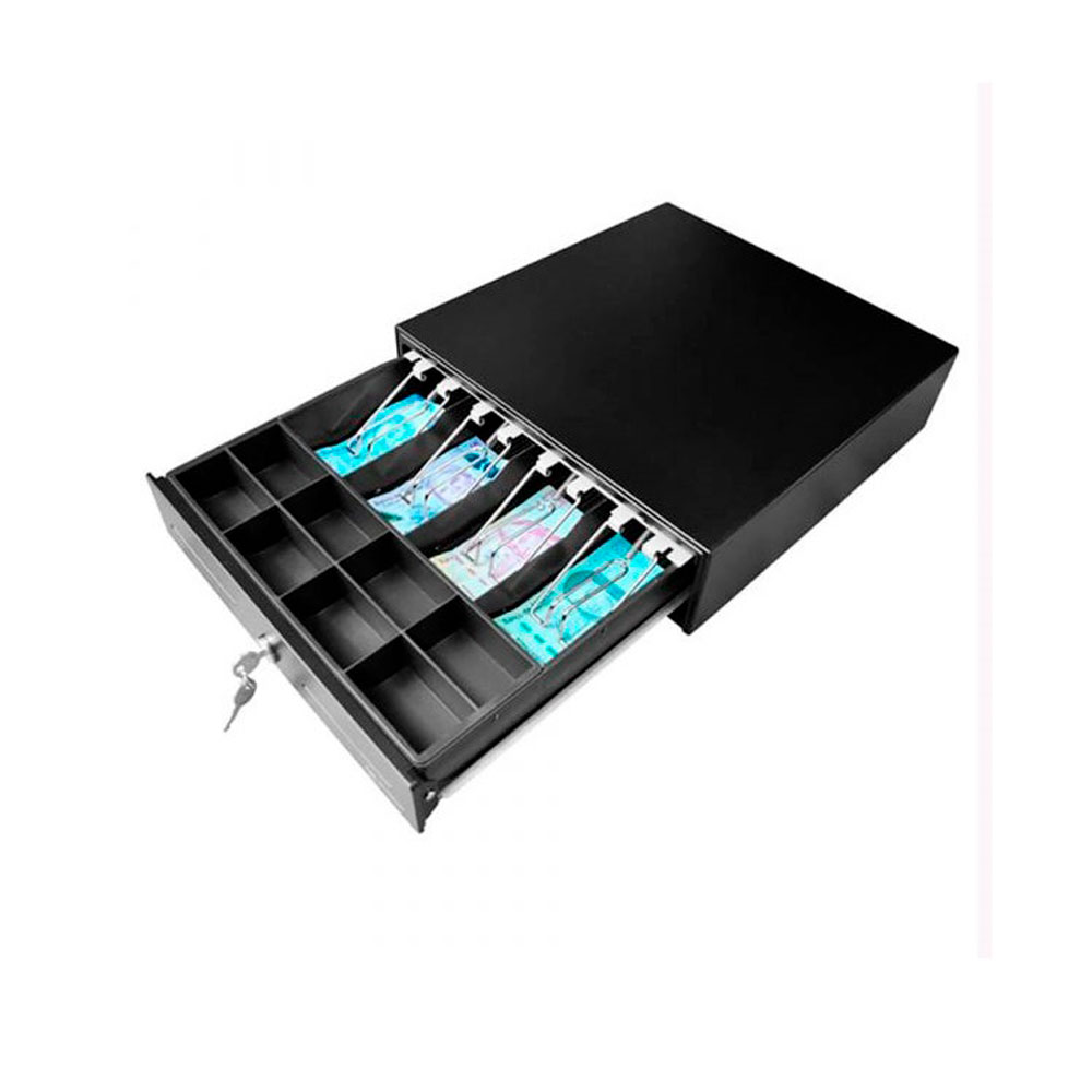 Producto CD350 - Imagen 2 Gaveta De Dinero 3NSTAR Metálica Con Microswitch 410x420mm COLOR Negro - Imagen 2