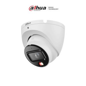 Cámaras IP Tipo Domo de 8 MP/Lente fijo de 2.8 mm/Sensor 1/2.7? CMOS/Iluminación IR y luz blanca hasta 30 m (Smart Dual)/Micrófono integrado/Carcasa metálica con Proteccion IP67/Analítica Detección humana, ROI, privacidad/Alimentación: 12 V-DC o PoE (802.3af)