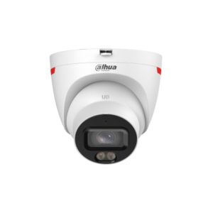 Cámara IP Domo de 4 MP ofrece tecnología WizColor y WizSense con IA, SMD Plus, lente de 2.8 mm, micrófono integrado, WDR 120 dB, ranura MicroSD, PoE, y protección IP67
